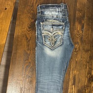 Size 34 
rock revival
Have a little stain on the bottom
